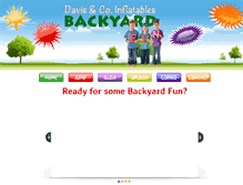 Tablet Screenshot of davisbackyardfun.com
